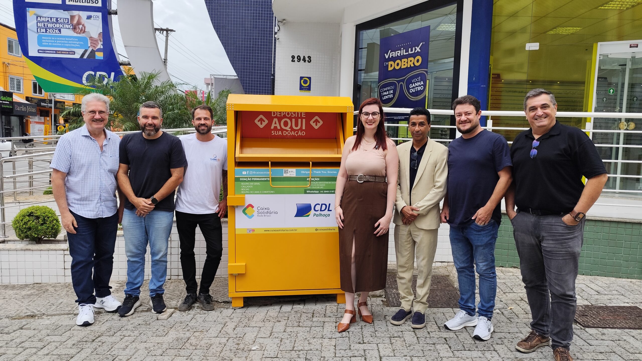 CDL Palhoça recebe ação solidária e sustentável da Câmara SOMAS